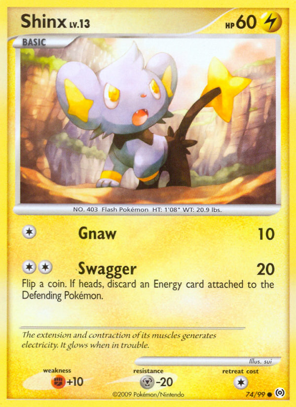 Shinx 74 Common card from Arceus