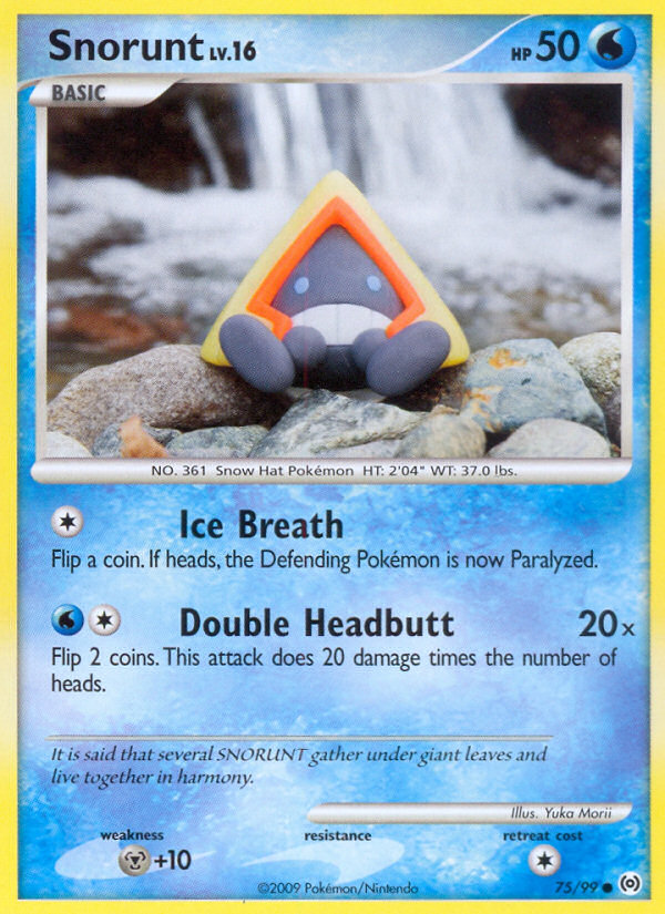 Snorunt 75 Common card from Arceus