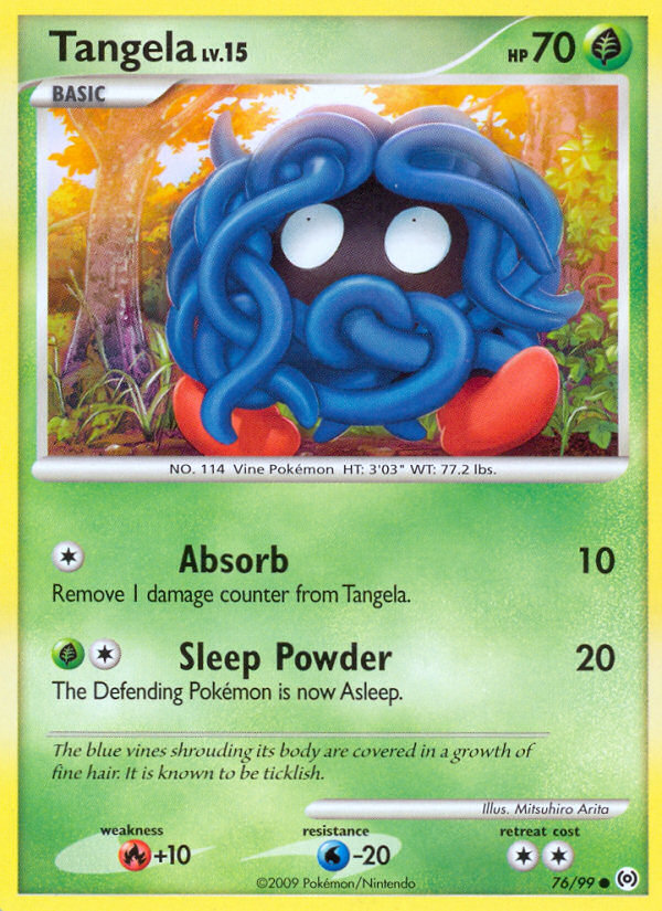Tangela 76 Common card from Arceus