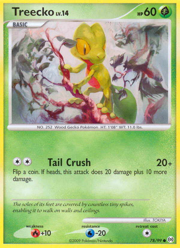 Treecko 78 Common card from Arceus