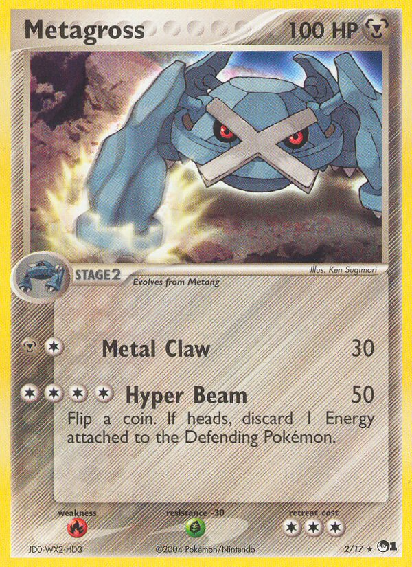 Metagross 2 Rare card from POP Series 1