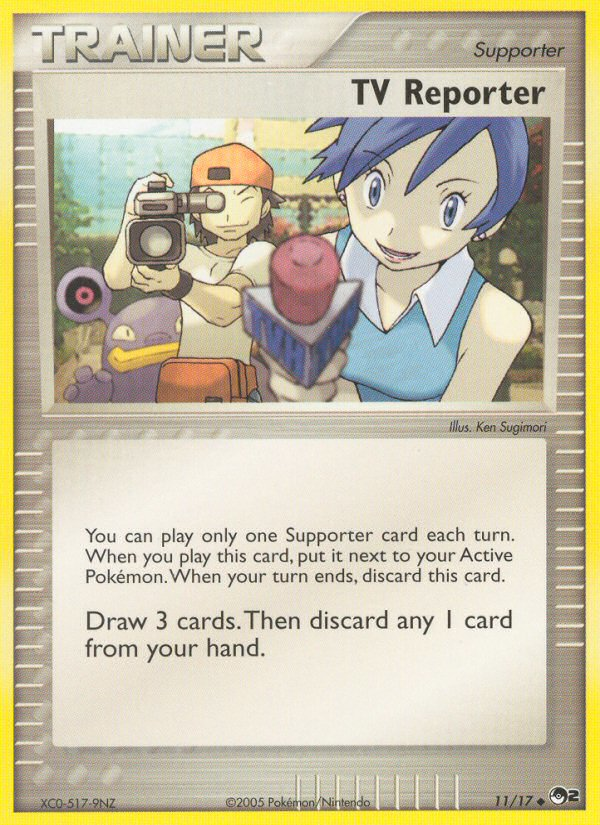 TV Reporter 11 Uncommon card from POP Series 2