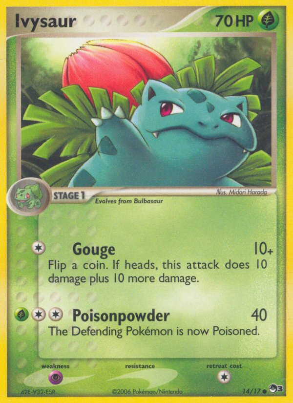 Ivysaur 14 Common card from POP Series 3