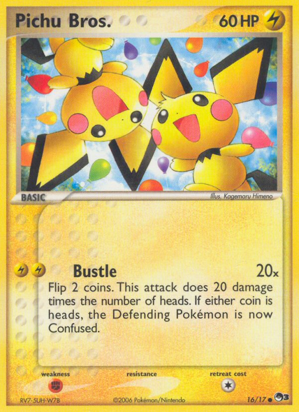 Pichu Bros. 16 Common card from POP Series 3