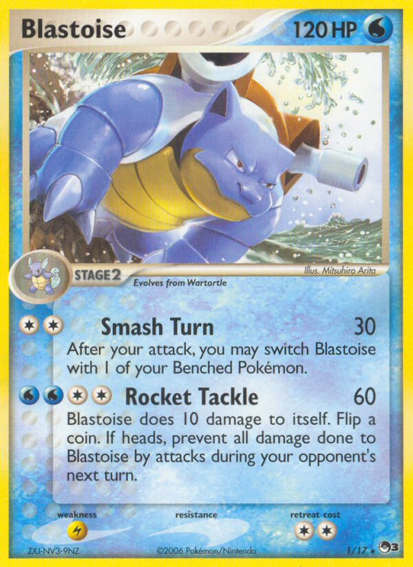 Blastoise 1 Rare card from POP Series 3