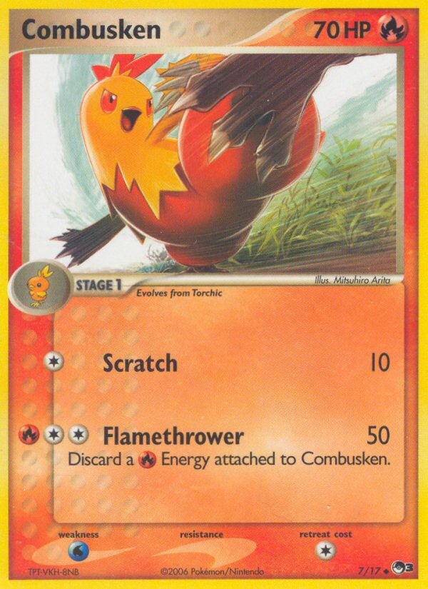 Combusken 7 Uncommon card from POP Series 3