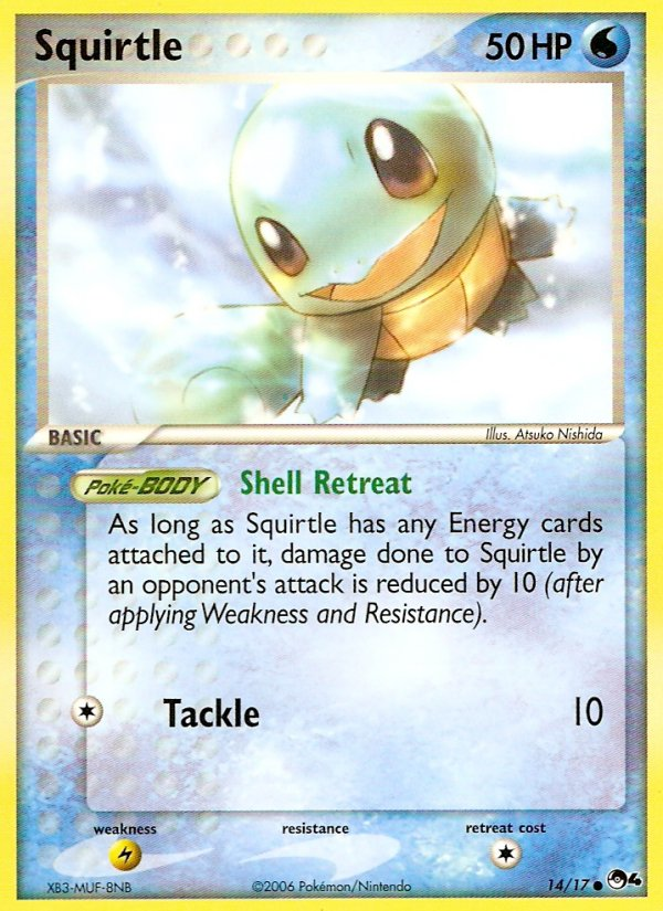 Squirtle 14 Common card from POP Series 4