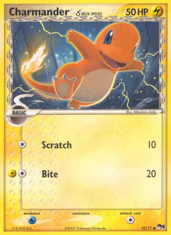 Charmander δ 10 Common card from POP Series 5