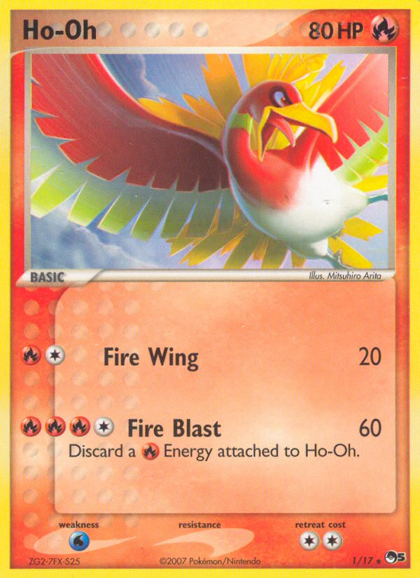 Ho-Oh 1 Rare card from POP Series 5