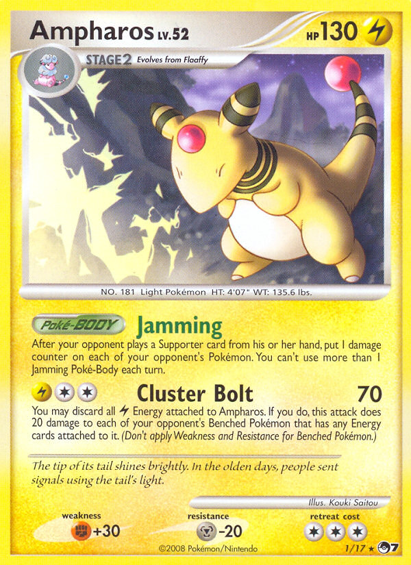 Ampharos 1 Rare card from POP Series 7