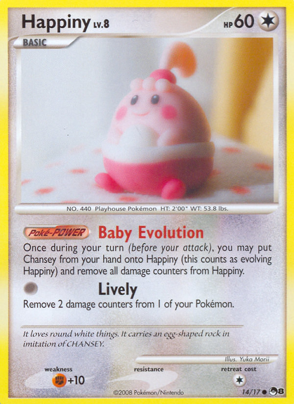 Happiny 14 Common card from POP Series 8