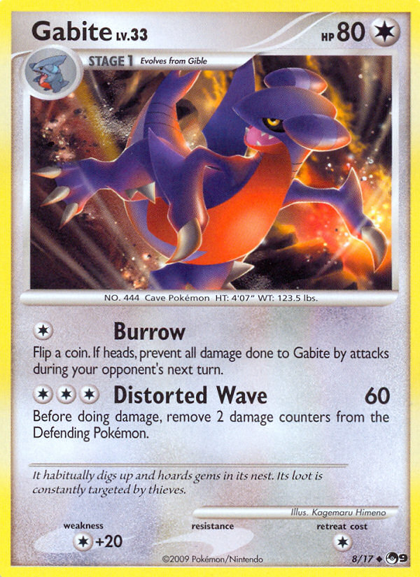 Gabite 8/17 Uncommon card from POP Series 9