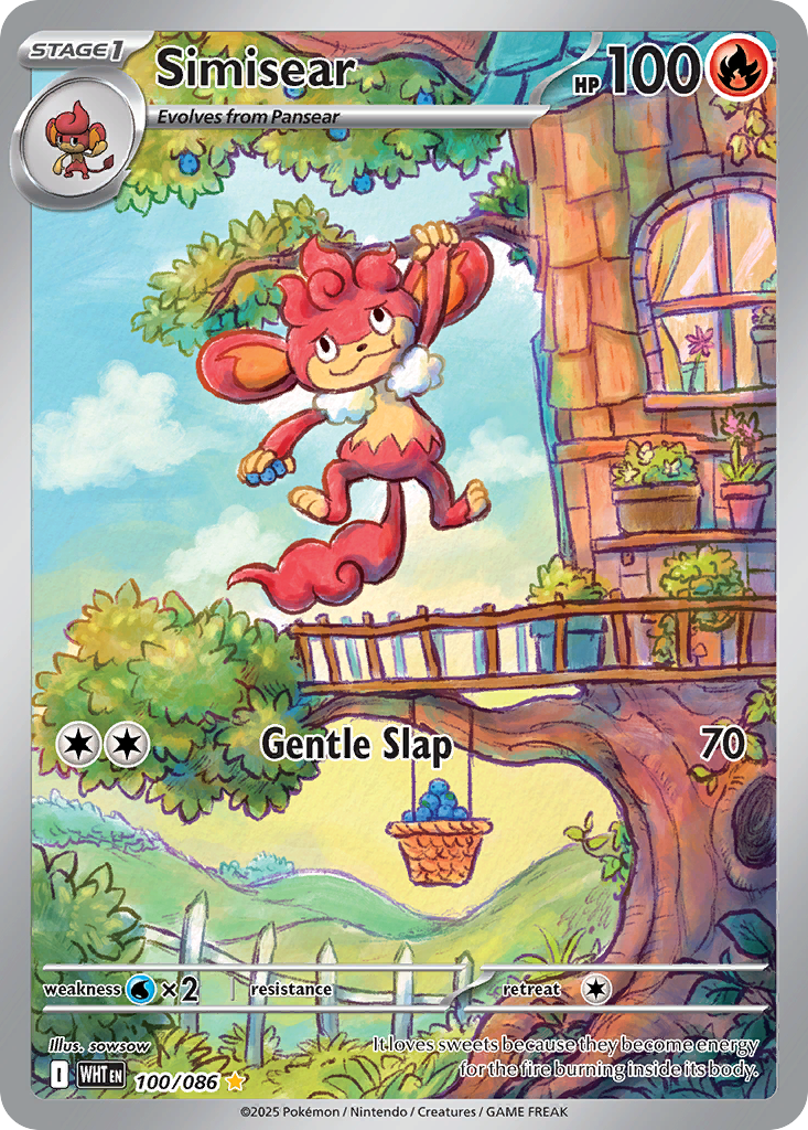 Simisear 100 Illustration Rare card from White Flare