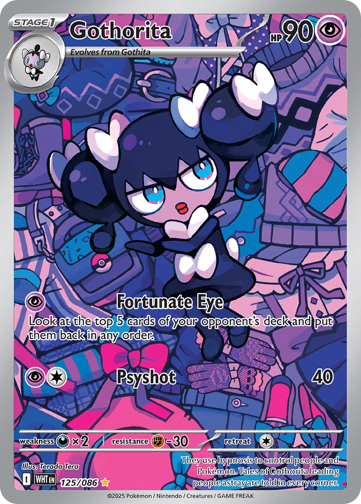 Gothorita 125 Illustration Rare card from White Flare