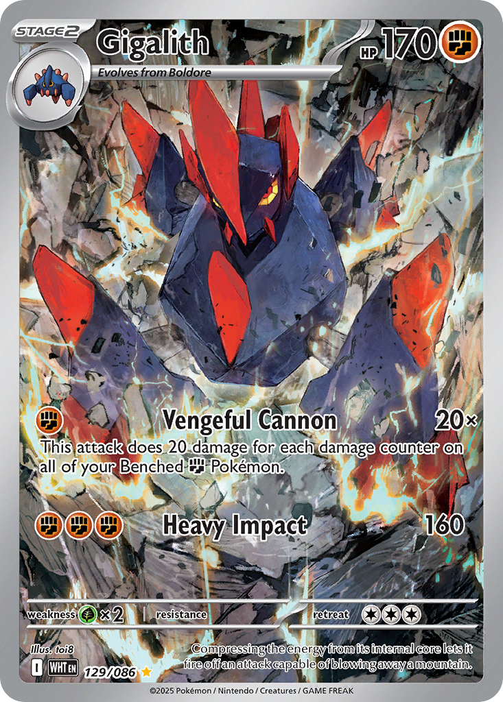 Gigalith 129 Illustration Rare card from White Flare