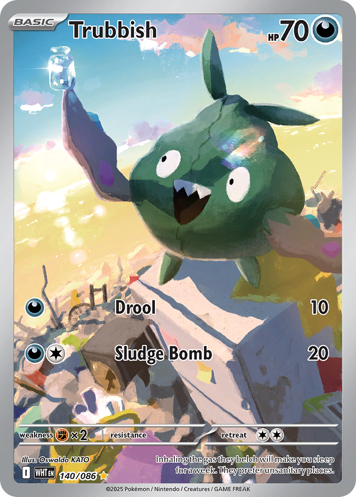 Trubbish 140 Illustration Rare card from White Flare