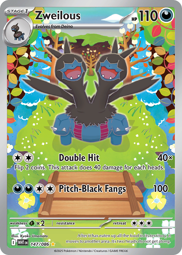 Zweilous 147/86 Illustration Rare card from White Flare