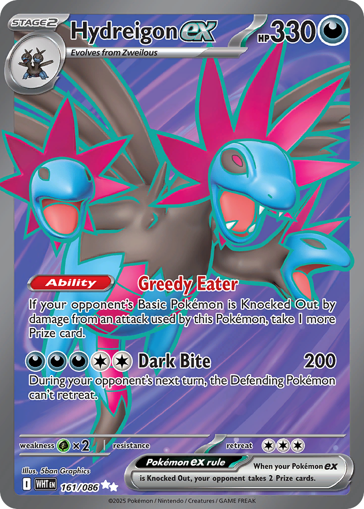 Hydreigon ex 161/86 Ultra Rare card from White Flare