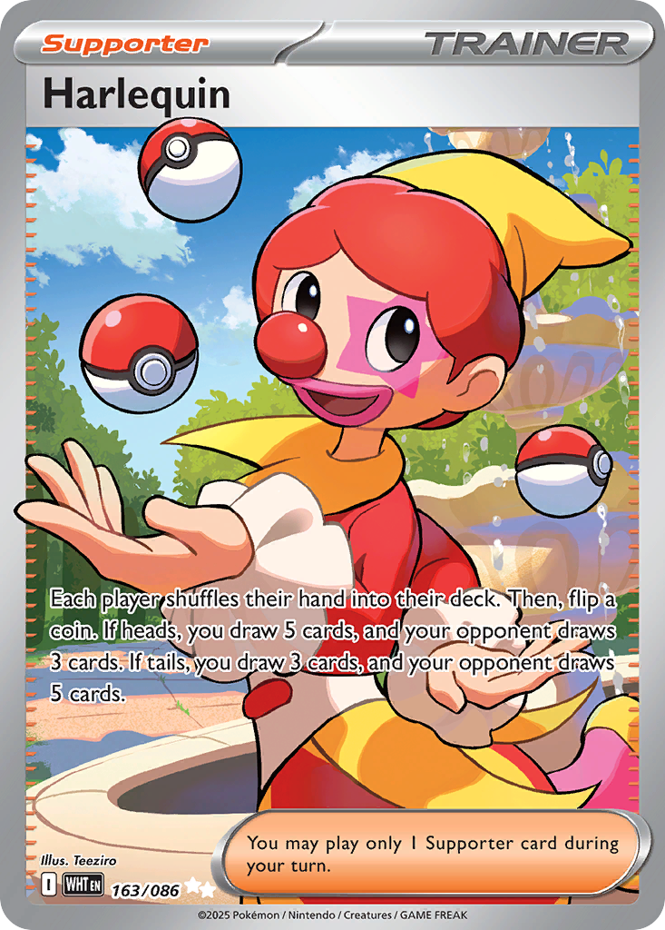 Harlequin 163/86 Ultra Rare card from White Flare