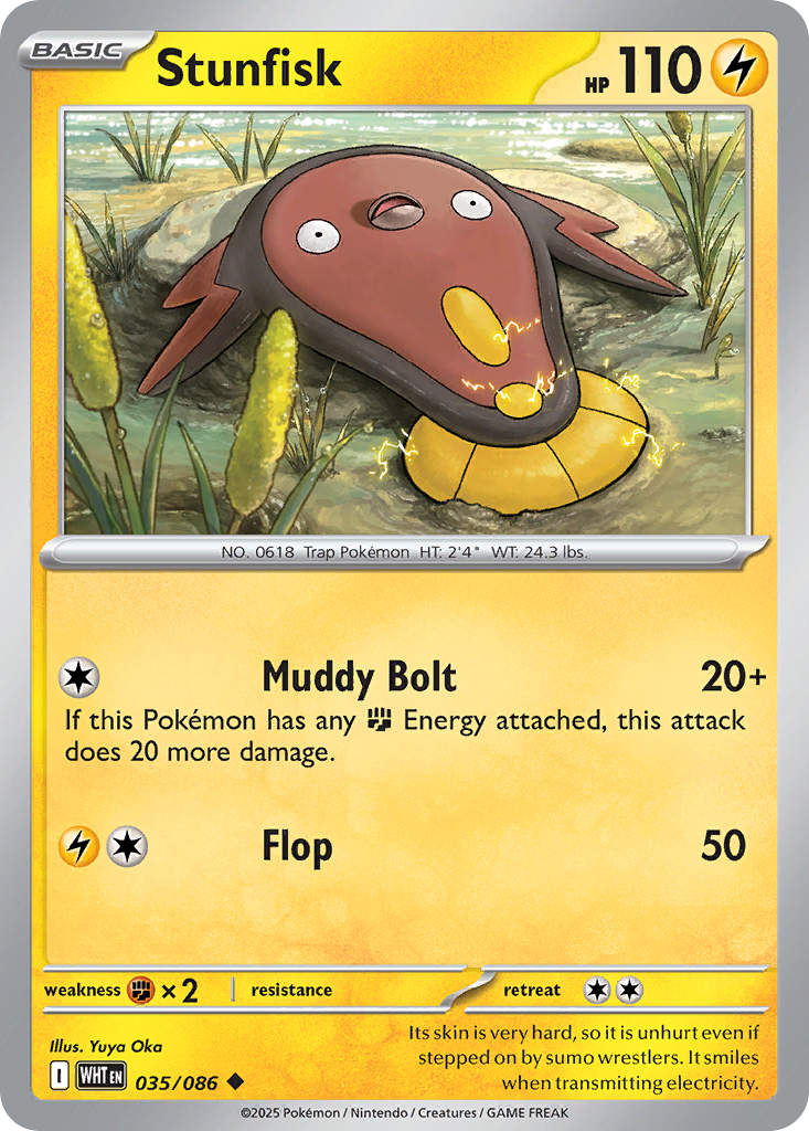 Stunfisk 35 Uncommon card from White Flare