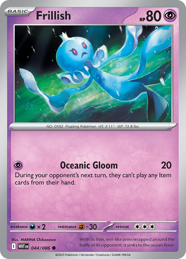 Frillish 44 Common card from White Flare