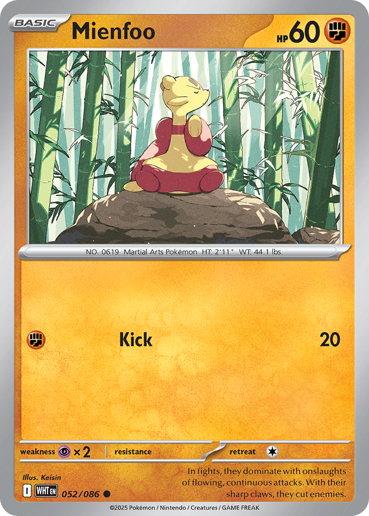 Mienfoo 52/86 Common card from White Flare
