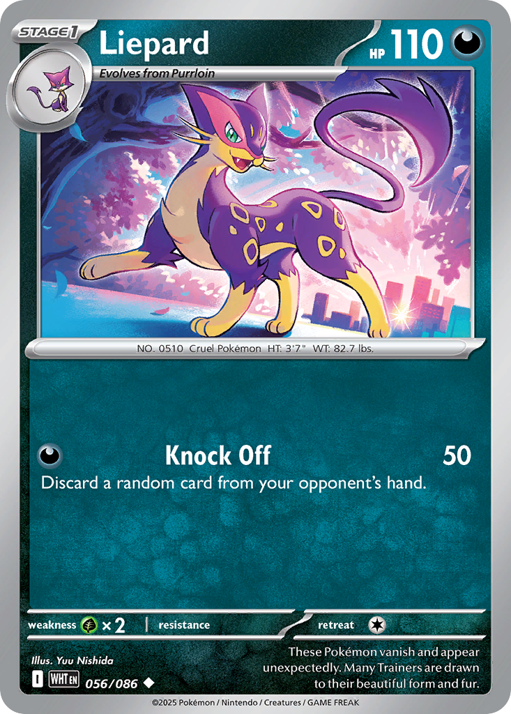 Liepard 56 Uncommon card from White Flare