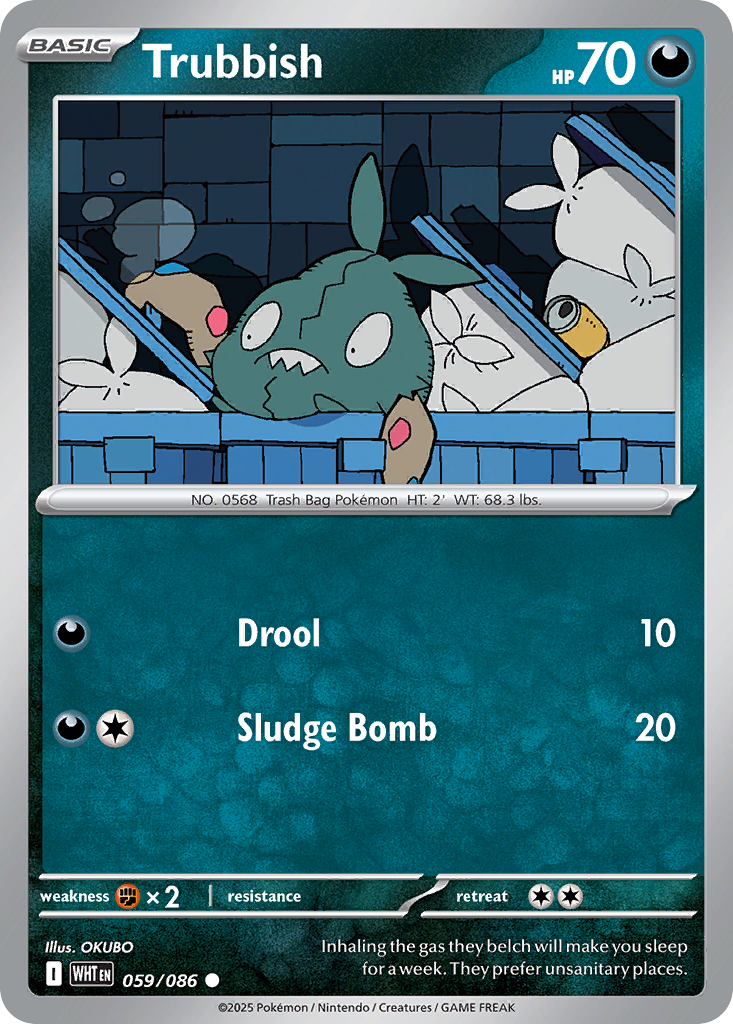 Trubbish 59/86 Common card from White Flare