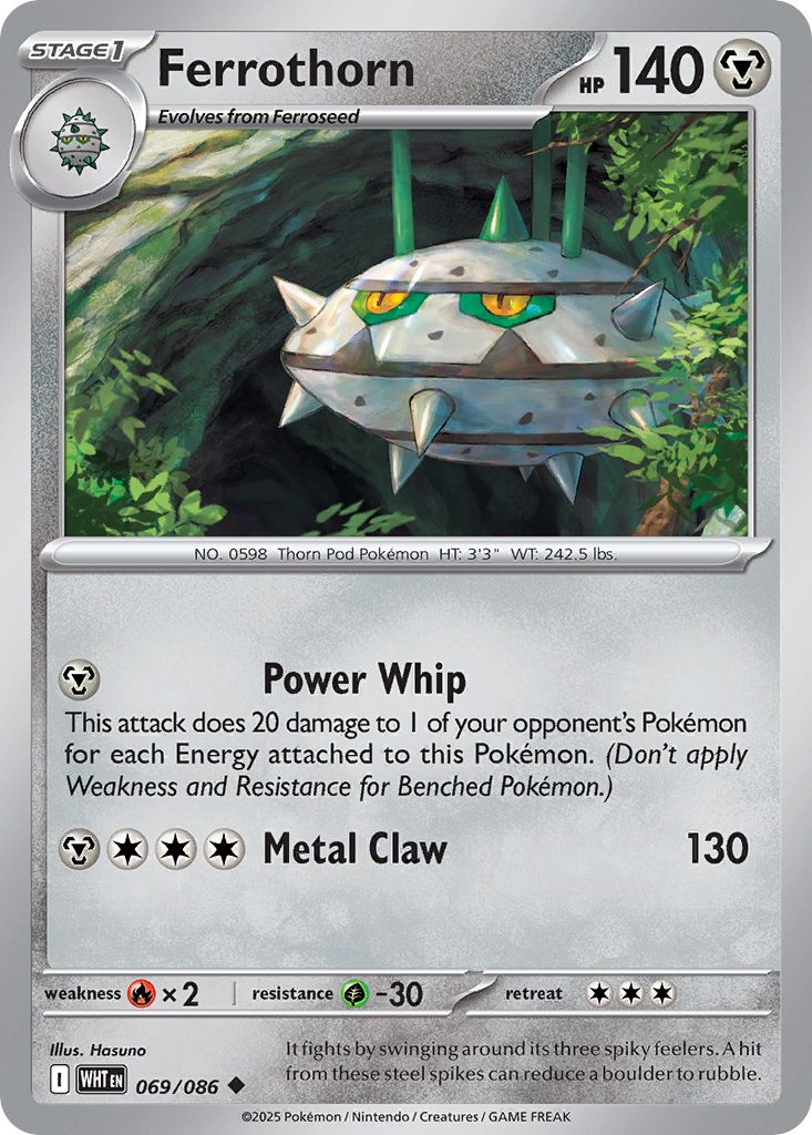 Ferrothorn 69 Uncommon card from White Flare