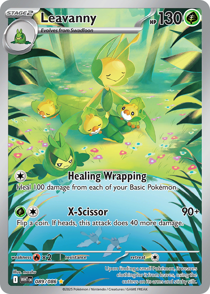 Leavanny 89 Illustration Rare card from White Flare