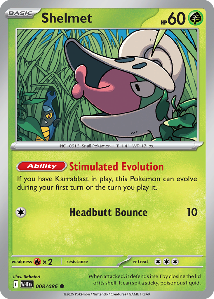Shelmet 8 Common card from White Flare