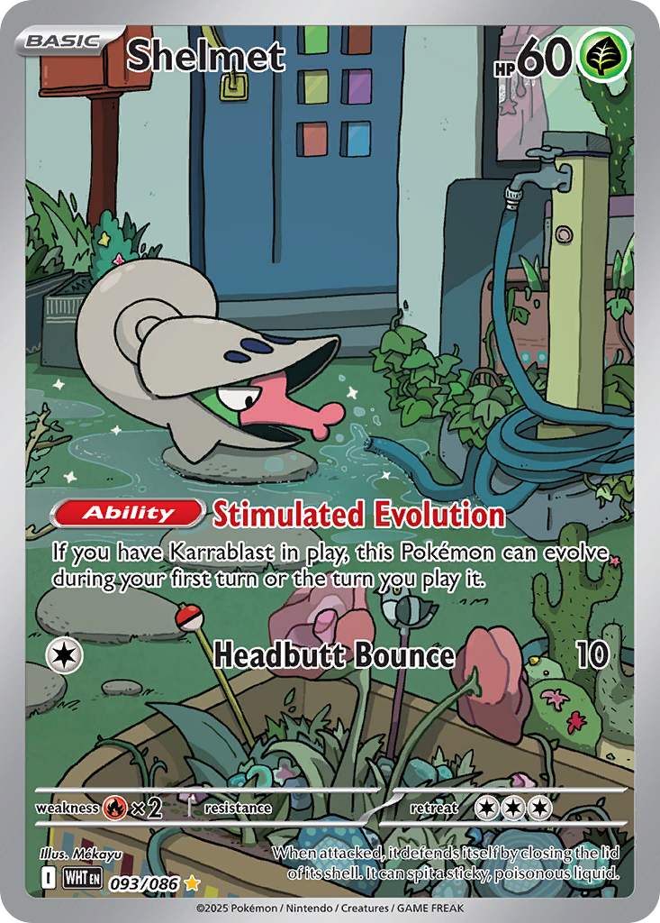 Shelmet 93 Illustration Rare card from White Flare