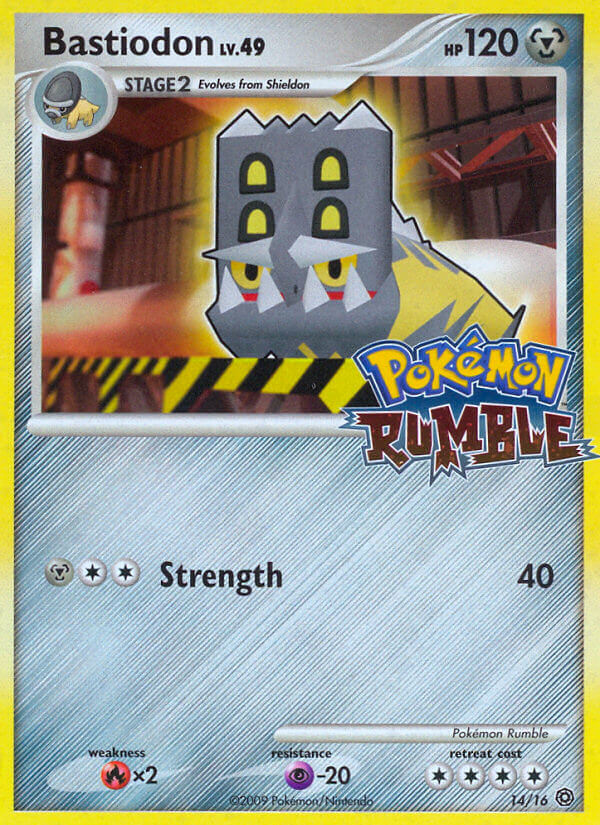 Bastiodon 14 Pokemon card from Pokémon Rumble
