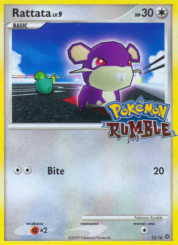 Rattata 15 Pokemon card from Pokémon Rumble