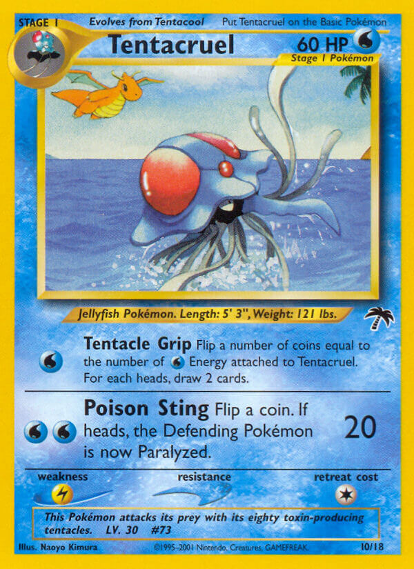 Tentacruel 10 Pokemon card from Southern Islands