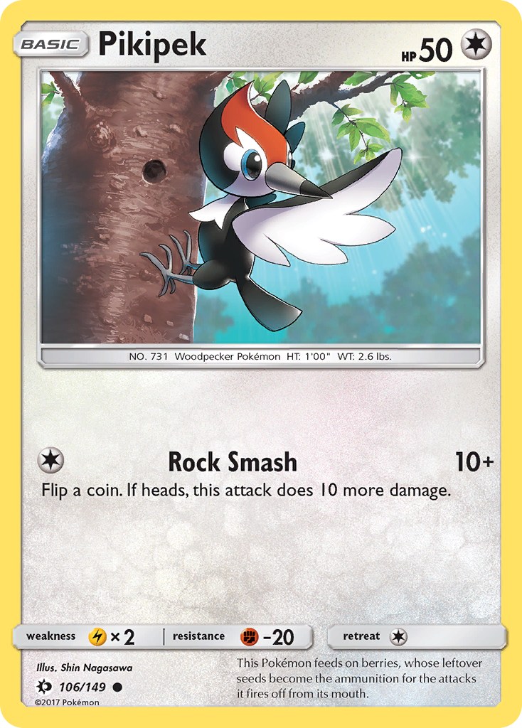 Pikipek 106 Common card from Sun & Moon
