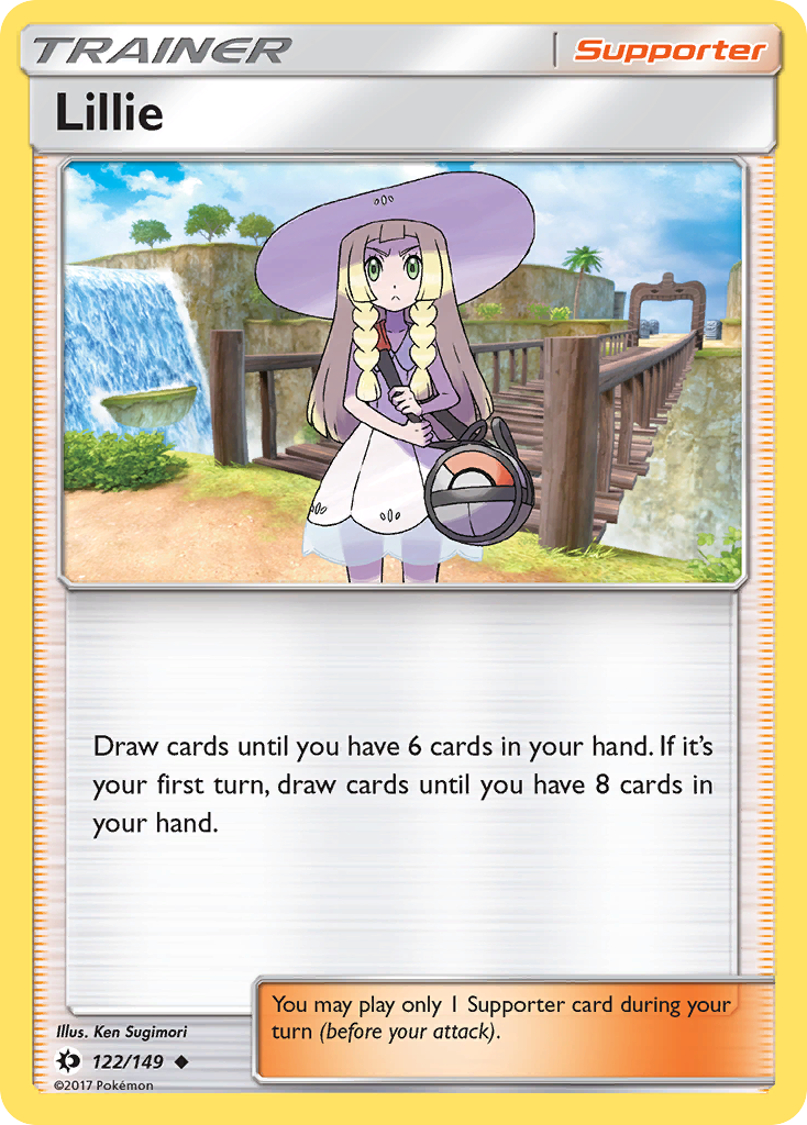 Lillie 122 Uncommon card from Sun & Moon