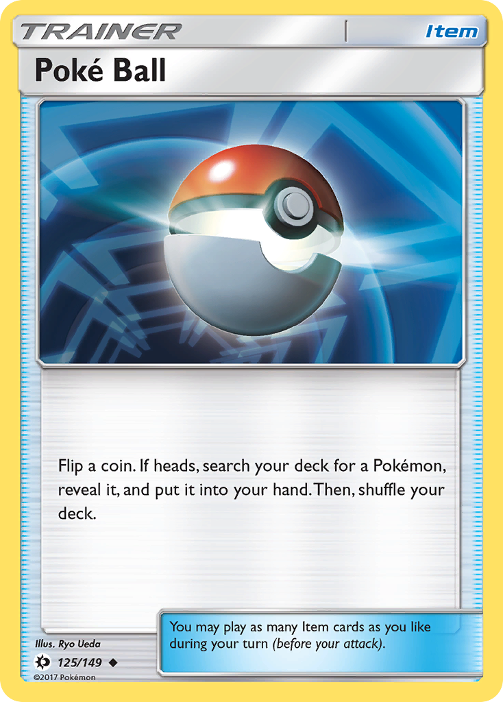 Poké Ball 125 Uncommon card from Sun & Moon