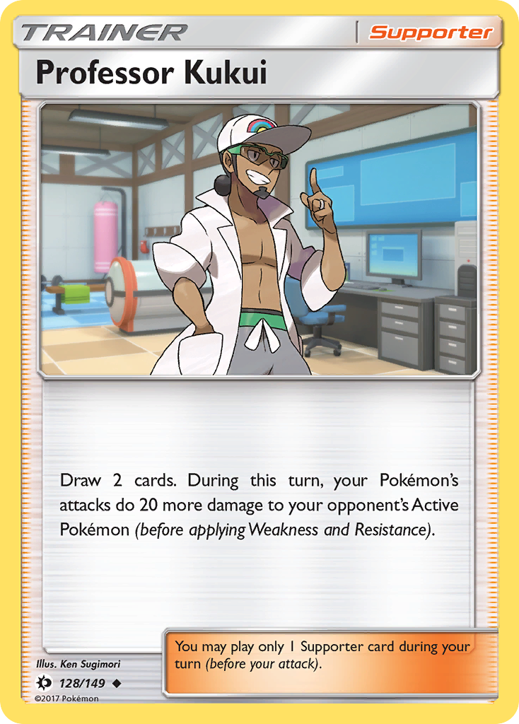Professor Kukui 128 Uncommon card from Sun & Moon