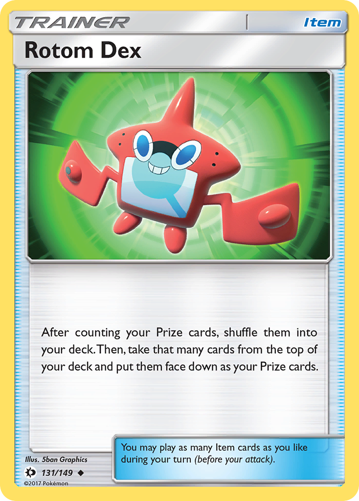 Rotom Dex 131 Uncommon card from Sun & Moon