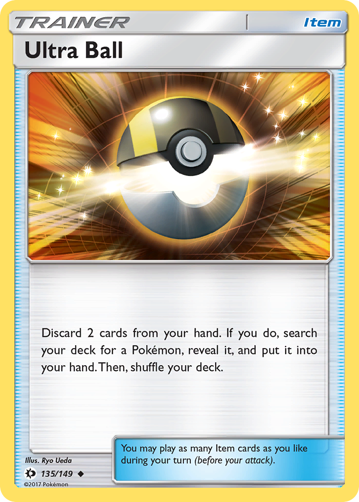 Ultra Ball 135 Uncommon card from Sun & Moon