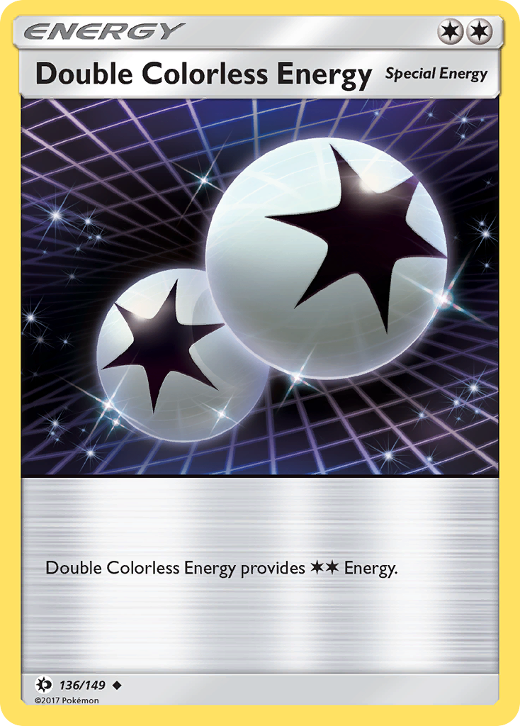 Double Colorless Energy 136 Uncommon card from Sun & Moon