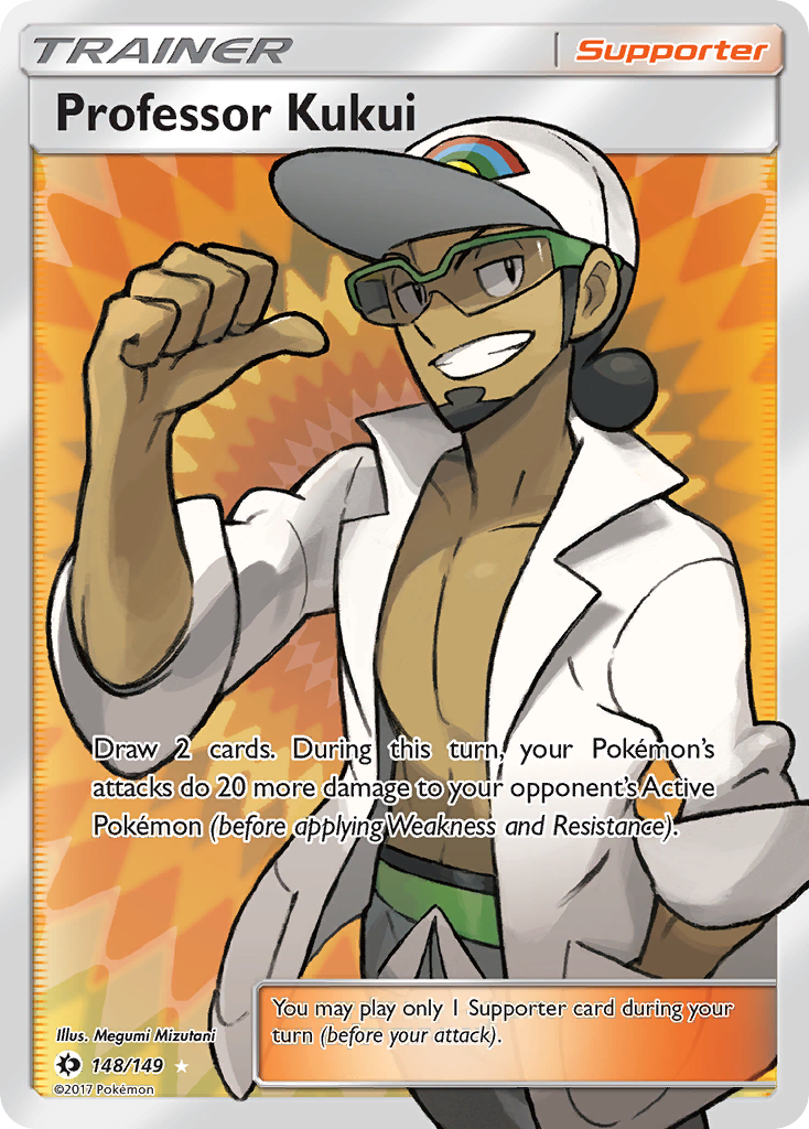 Professor Kukui 148/149 Rare Ultra card from Sun & Moon