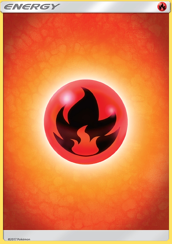 Fire Energy 165 Common card from Sun & Moon