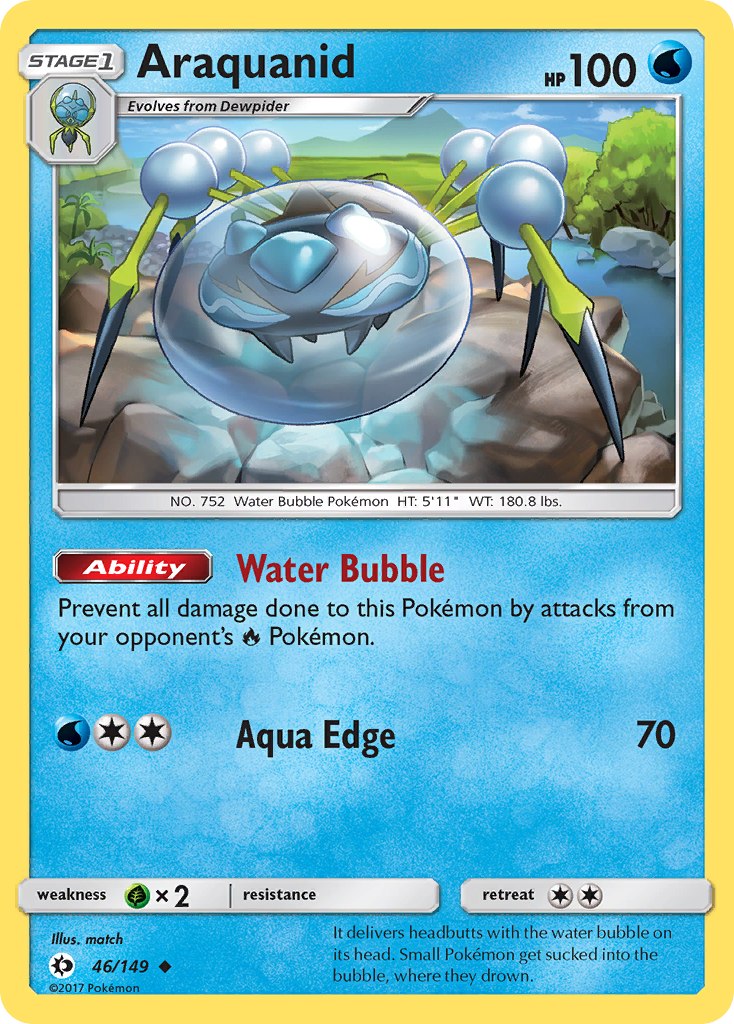 Araquanid 46/149 Uncommon card from Sun & Moon