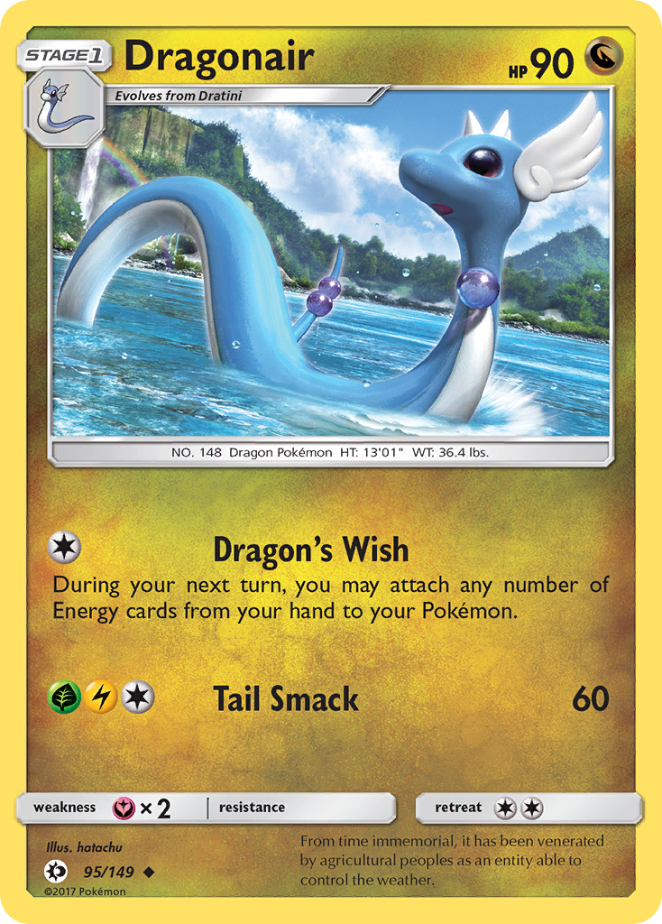 Dragonair 95 Uncommon card from Sun & Moon