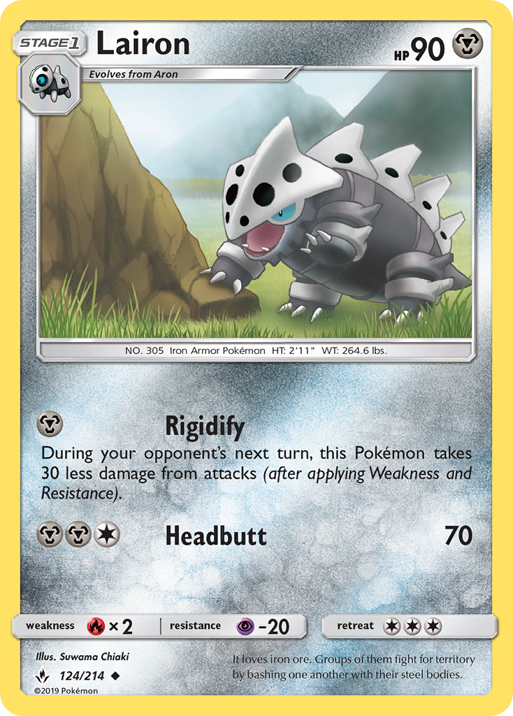 Lairon 124 Uncommon card from Unbroken Bonds