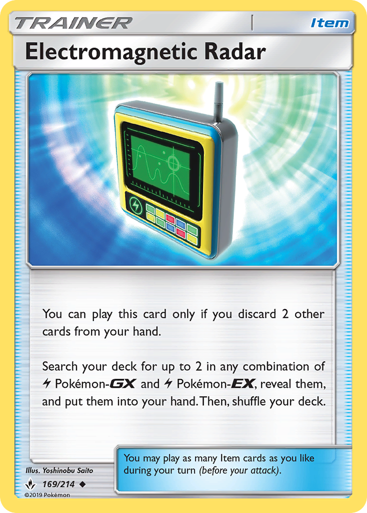 Electromagnetic Radar 169 Uncommon card from Unbroken Bonds