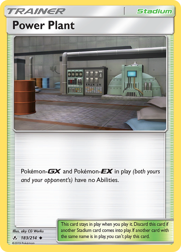 Power Plant 183 Uncommon card from Unbroken Bonds