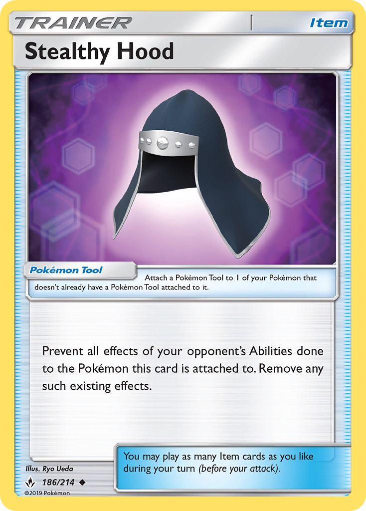 Stealthy Hood 186/214 Uncommon card from Unbroken Bonds
